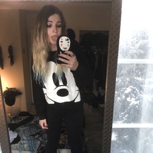 H&M Disney Collection Mickey Mouse Crop Longsleeve